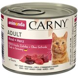  Varčno pakiranje Animonda Carny Adult 12 x 200 g - Govedina in srce | shoptok.hr