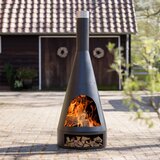RedFire kamin kingston 43 x 120 cm čelični mat crni | shoptok.hr