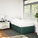 Maison Chic Posteljni okvir - Enojna postelja - Postelja za odrasle brez vzmetnice temno zelen 80x200 cm žamet-J7990, (21760308) | Shoptok.si