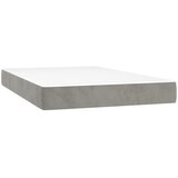 Box spring krevet s madracem svjetlosivi 120x200 cm baršunasti | shoptok.hr