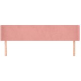 Uzglavlje s ušima ružičasto 183x16x78/88 cm baršunasto | Eponuda.com