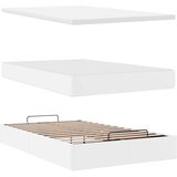 vidaXL otomanski okvir kreveta s madraca bijeli 120x190cm umjetna koža | shoptok.hr