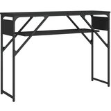  The Living Store Konzolna mizica s polico črna 105x30x75 cm inženirski les - Konzolna Mizica, (21442381) | Shoptok.si