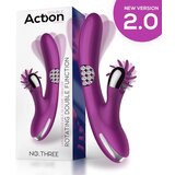 Action No. Three Rotator with Rotating Balls 360 and Stimulating Wheel Purple Cene