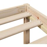 vidaXL Knjižna postelja brez vzmetnice 180x200 cm trdna borovina | Shoptok.si