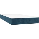  box spring s madracem LED tamnoplavi 100x200 cm baršun | shoptok.hr
