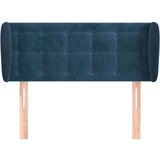  Vzglavje z ušesi temno modro 83x23x78/88 cm žamet, (20933243) | Shoptok.si