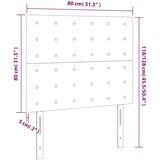  LED uzglavlje tamnozeleno 80x5x118/128 cm baršunasto | shoptok.hr