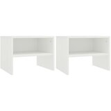 vidaXL Nočne omarice 2 kosa bele 40x30x30 cm iverna plošča Cene