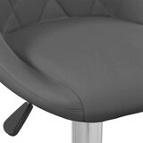 vidaXL Barski stolček 2 kosa temno siv žamet | Shoptok.si