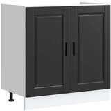 vidaXL Osnovna omarica za umivalnik "Porto" črn 80x46x81,5 cm | Shoptok.si