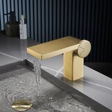  Kopalniška armatura za umivalnik | Pipa ELITE EDITION BS1419 - Premium linija - Brušeno zlato u