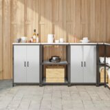  Kuhinjski set za pohranu 3 pcs Srebrna 180 x 50 x 92 cm Cijene