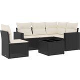 The Living Store Vrtna sedežna garnitura 6-delna z blazinami črna poli ratan - Vrtna Sedežna Garniture, (21447731) | Shoptok.si