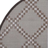 vidaXL Zunanja preproga rjava Ø200 cm PP | Shoptok.si