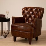 Premier Housewares Rjav usnjen fotelj Victor – | Shoptok.si
