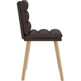  Jedilni stoli 4 kosi temno rjavo blago, (21822668) | Shoptok.si