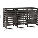  Spremište za tri kante za smeće 210x75x121 cm obojena borovina | shoptok.hr