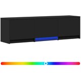 vidaXL TV omarica z LED osvetlitvijo Z LED Črna 140 x 34 x 40 cm, (5000210466) | Shoptok.si