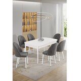 Hanah home trpezarijski set, 7 dijelova, siva Slike