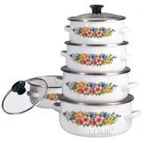SET EMAJLIRANIH LONČKOV 10 ELEMENTOV. KLAUSBERG KB-7169, (21385441)