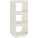 Maison Chic Knjižna omara - Knjižni regal za razdelitev prostora bela 40x35x103 cm borovina, (21724608) Cene