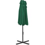  Zunanji senčnik z aluminijastim drogom 460x270 cm zelen | Shoptok.si