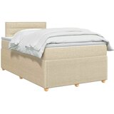  Boxspring krevet s madracem Krem 120 x 190 cm Tkanina | shoptok.hr