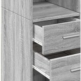 vidaXL Visoka omara siva sonoma 70x42,5x185 cm inženirski les | Shoptok.si