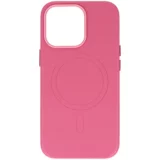 Onasi usnjen silikonski ovitek magsafe za iphone 14 pro - pink