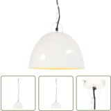  The Living Store Industrijska starinska viseča svetilka 25 W bela 31 cm E27 - Viseča Svetilka, (21745086) Cene