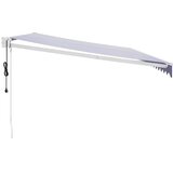  Automatska tenda na uvlačenje plavo-bijela 5 x 3 m | shoptok.hr