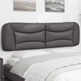 Jastuk za uzglavlje Hvar sivi 180 cm od umjetne kože | Eponuda.com