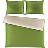 Esposa obojestranska posteljnina uni satin 200/200 cm saten zelena Cene