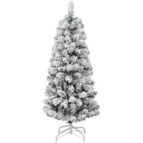  Umjetno božićno drvce s nogom Zelena i bijela 150 cm | shoptok.hr