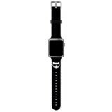Karl Lagerfeld Silikonski pašček za uro KLAWLSLCK za Apple Watch 42 / 44 / 45 mm - Choupettes Head črn Cene