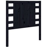  Uzglavlje crno 106 x 4 x 100 cm od masivne borovine | shoptok.hr