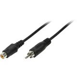 Logilink CA1032 Cinch audio priključni kabel 5.00 m crna (mat)