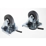 Zarges Komplet koles za pripenjanje, 2 fiksni kolesi, kolo Ø 100 mm | Shoptok.si