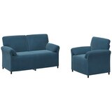  Set sofe 2 kom. Plava Baršun | shoptok.hr