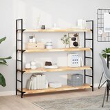  Plutajuće police 4 kom 140x30x4 cm Neobrađeno puno drvo akacije | Shoptok.si