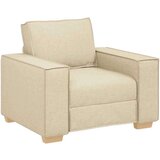 vidaXL Kavč/fotelj kremne barve 60 cm blago | Shoptok.si