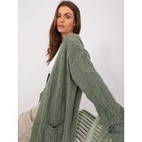 Wool Fashion Italia Cardigan-AT-SW-2395.30-khaki | Shoptok.si