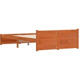  Krevetna konstrukcija Vosak smeđa 195,5 x 125,5 x 51 cm | shoptok.hr