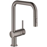 Grohe izvlečna enoročna kuhinjska armatura Minta - supersteel, U izliv (32322DC2) | Shoptok.si