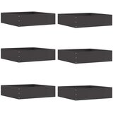  Ograda oko Travnjaka 6 pcs Crna 50 x 50 x 13 cm Čelik Cijene