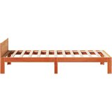  Posteljni okvir brez vzmetnice rjava 80x200 cm trdna borovina | Shoptok.si