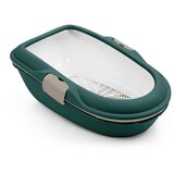 STEFANPLAST furba chic mačje stranišče s sitom, zelen/bež - 39 x 59 x 22 cm | Shoptok.si