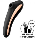 Satisfyer Vibrator Dual Kiss črn Cene