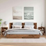 vidaXL Nočna omarica 2 kosa starinski les 40x30x50 cm inženirski les | Shoptok.si